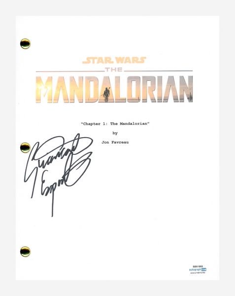 Giancarlo Esposito Signed Autographed The Mandalorian Pilot Script ACOA COA