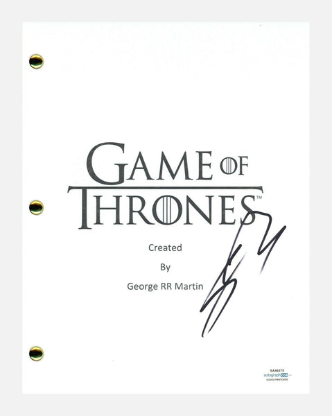Sean Bean Signed Autographed Game of Thrones Pilot Script Ned Stark ACOA COA