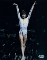 Nadia Comaneci Signed Autographed 8x10 Photo Olympic Gymnast Beckett Bas COA