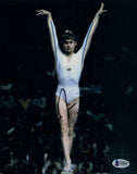 Nadia Comaneci Signed Autographed 8x10 Photo Olympic Gymnast Beckett Bas COA
