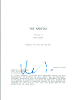 Matt Damon Signed Autographed THE MARTIAN Full Movie Script COA