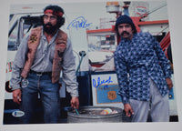 Cheech Marin & Tommy Chong Signed Autograph 11x14 Photo Up In Smoke Beckett COA