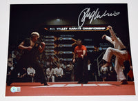 Ralph Macchio Signed Autograph 11x14 Photo The Karate Kid Crane Kick Beckett COA