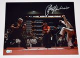 Ralph Macchio Signed Autograph 11x14 Photo The Karate Kid Crane Kick Beckett COA