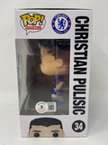 Christian Pulisic Signed Funko Pop Chelsea Football Club Autograph Beckett COA