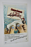 Cheech Marin & Tommy Chong Signed 12x18 Poster Up In Smoke Beckett BAS COA
