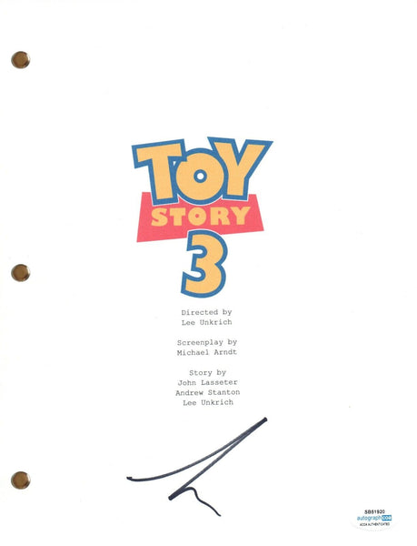 Tim Allen Signed Autograph Toy Story 3 Movie Script Screenplay Buzz ACOA COA