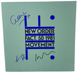 New Order Band Signed Autograph Movement Vinyl Record Album x3 Joy Division ACOA