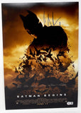 Christian Bale Signed Autograph Batman Begins 12x18 Poster Photo Beckett COA