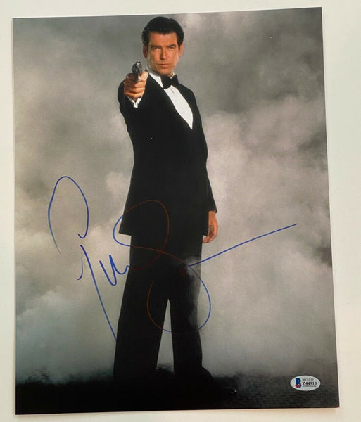 Pierce Brosnan Signed Autographed 11x14 Photo James Bond 007 Beckett COA