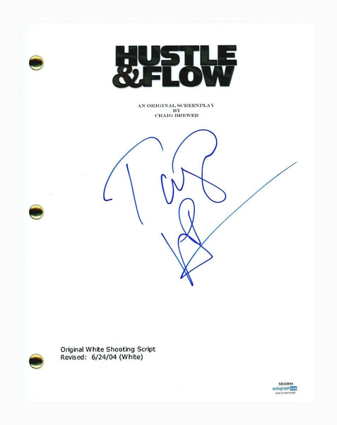 Taraji P. Henson Signed Autograph Hustle & Flow Movie Script Screenplay ACOA COA