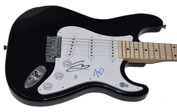 The Chainsmokers Signed Autographed Guitar Alex Pall Andrew Taggart Beckett COA