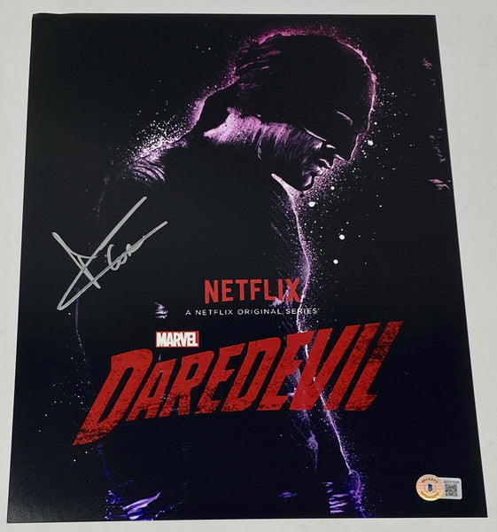 Charlie Cox Signed Autographed 11x14 Photo Daredevil Beckett BAS COA