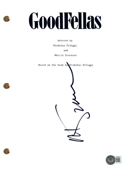 Martin Scorsese Signed Autograph Goodfellas Movie Script Screenplay Beckett COA