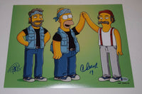 Cheech Marin & Tommy Chong Signed Autographed 11x14 Photo The Simpsons BAS COA