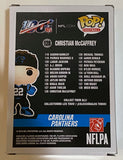 Christian McCaffrey Signed Autograph Funko Pop Carolina Panthers Beckett BAS COA