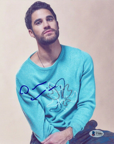 Darren Criss Signed Autograph 8x10 Photo Hollywood Glee Actor Beckett BAS COA