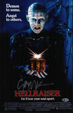 Clive Barker Signed Autographed Hellraiser 11x17 Movie Poster Photo Beckett COA