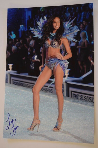 Joan Smalls Signed Autographed 12x18 Photo Sexy Victoria's Secret Model COA VD
