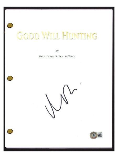 Matt Damon Signed Autographed Good Will Hunting Full Movie Script Beckett COA