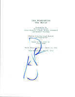 Eddie Redmayne Signed Autographed LES MISERABLES Movie Script COA