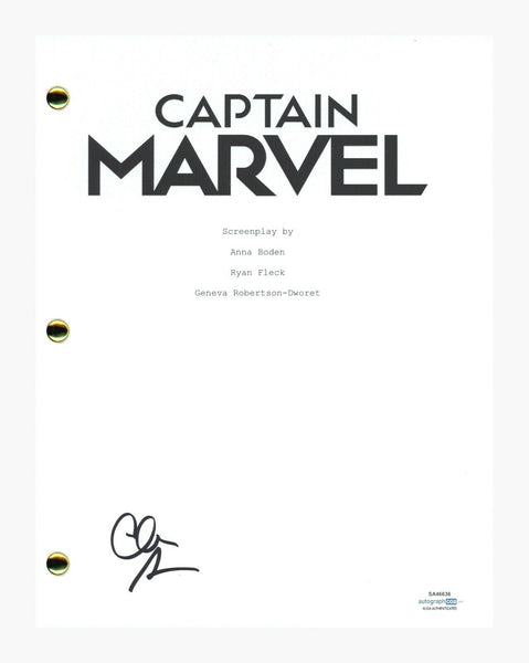 Clark Gregg Signed Autographed Captain Marvel Movie Script Transcript ACOA COA