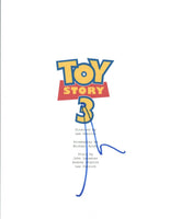 Tim Allen Signed Autographed TOY STORY 3 Full Movie Script COA