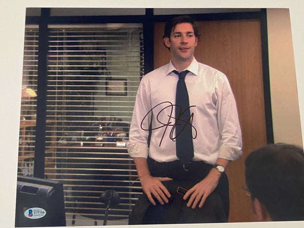 John Krasinski Signed Autograph 11x14 Photo Jim Halpert THE OFFICE Beckett COA