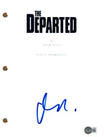 Matt Damon Signed Autograph The Departed Movie Script Screenplay Beckett COA