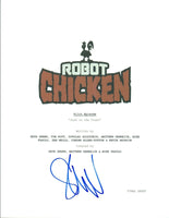 Seth Green Signed Autographed ROBOT CHICKEN  Pilot Episode Script COA VD