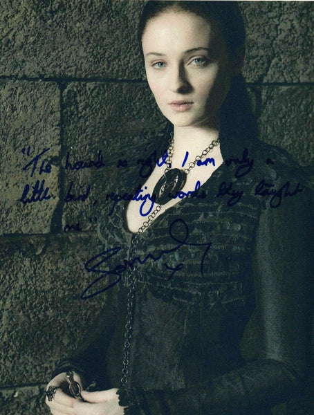 Sophie Turner Signed Autographed 8x10 Photo Game of Thrones RARE QUOTE COA VD