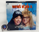 Mike Myers & Dana Carvey Signed Autograph Wayne's World 2 Laserdisc Beckett COA