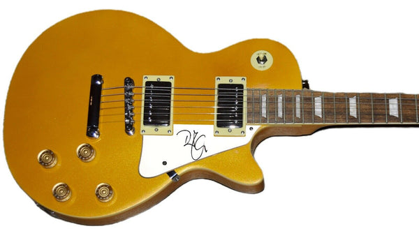 Robert Plant Signed Gold LP Style Electric Guitar Led Zeppelin Beckett BAS COA