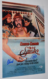 Cheech Marin & Tommy Chong Signed 12x18 Poster Up In Smoke Beckett BAS COA