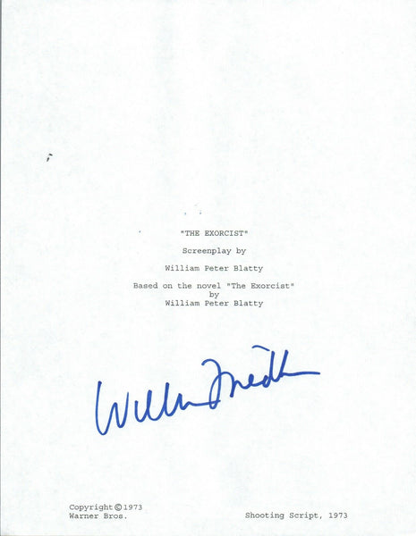 William Friedkin Signed Autograph THE EXORCIST Full Movie Script COA VD