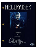 Clive Barker Signed Autographed Hellraiser Movie Script Proof Beckett BAS COA