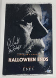 Nick Castle Signed Halloween Ends 11x17 Movie Poster Michael Myers Beckett COA