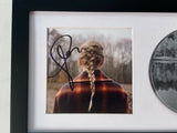 Taylor Swift Signed Autographed Evermore Framed CD Booklet Display COA