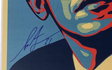 Shepard Fairey Signed Barack Obama Hope Artist 12x18 Poster Print Beckett COA
