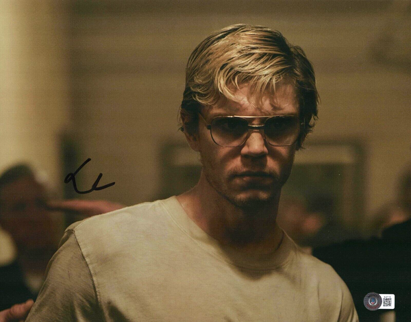 Evan Peters Signed Autograph 11x14 Photo Dahmer Actor Beckett COA