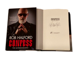 Rob Halford Signed Autographed Confess HC Book Judas Priest 1st Edition COA