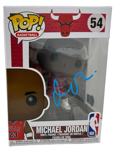 Matt Damon Signed Funko Pop Michael Jordan Chicago Bulls Air Movie Beckett COA