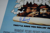 Cheech Marin & Tommy Chong Signed 12x18 Poster Still Smokin Beckett BAS  COA