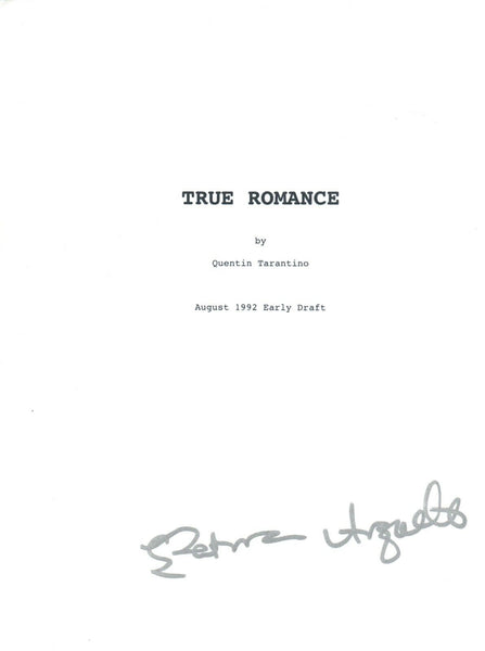 Patricia Arquette Signed Autographed TRUE ROMANCE Full Movie Script COA