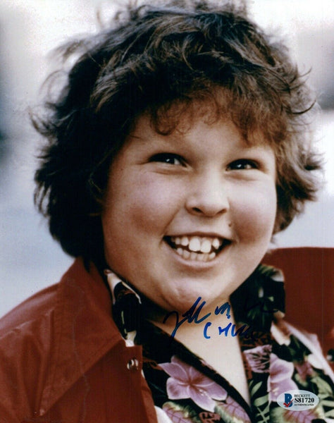 Jeff Cohen Signed Autograph 8x10 Photo Chunk The Goonies Beckett BAS COA