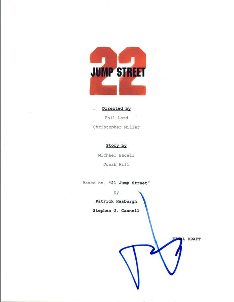 Phil Lord Signed Autographed 22 JUMP STREET Movie Script COA VD