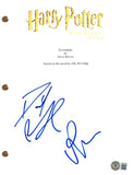 Daniel Radcliffe Rupert Grint Signed Harry Potter Sorcerer Stone Script BAS COA