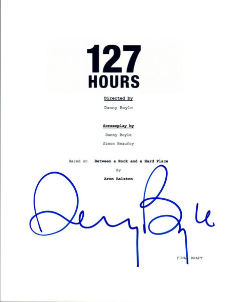 Danny Boyle Signed Autographed 127 HOURS Director Movie Script COA VD