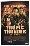 Ben Stiller Signed Tropic Thunder 12x18 Movie Poster Photo Autograph Beckett COA