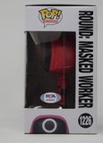 Hwang Dong-hyuk Squid Game Signed Autograph Funko Pop Round Masked Worker PSA